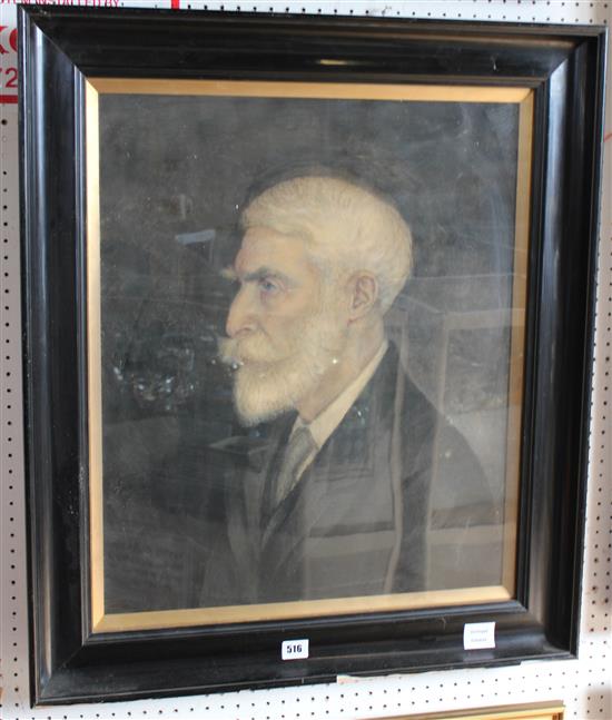 H. Keyworth Rise, oil on canvas, Portrait of a gentleman, inscribed verso H. Keyworth Raine and dated 1928